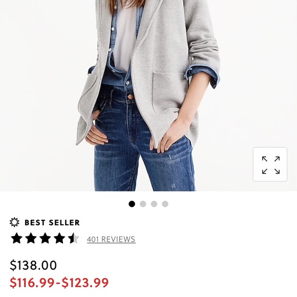 J Crew Sweater Blazer - Picture 2 of 4